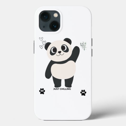 Étui de téléphone Panda Mignon — Juste en train de (Verso)