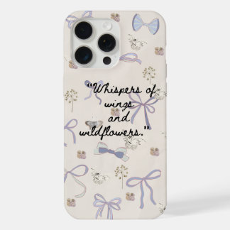 Étui de téléphone papillon floral vintage