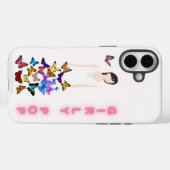 Étui de téléphone papillon pop girly (Verso (horizontal))