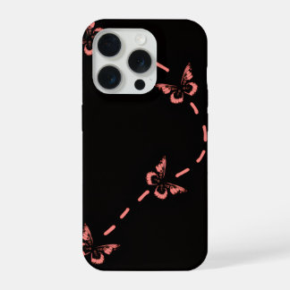 Étui de téléphone papillon rose