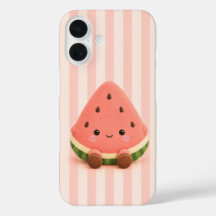 Étui de téléphone pastèque Kawaii Mignon