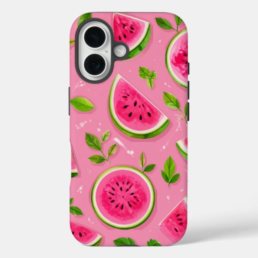 Étui de téléphone pastèque - Motif de fruit d'été (Verso)