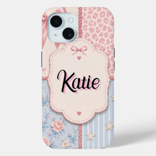 Étui de téléphone personnalisé Coquette Patchwork