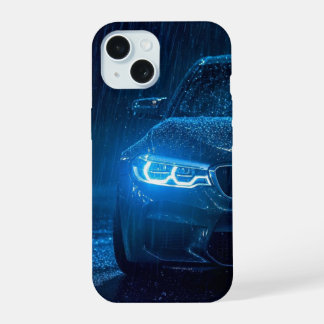 Étui de téléphone Pluie nocturne voiture de sport