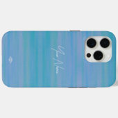 Étui de téléphone portable à l'aspect aquarelle bl (Verso (horizontal))