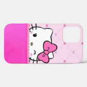 Étui de téléphone portable pour filles avec chaton (Verso (horizontal))