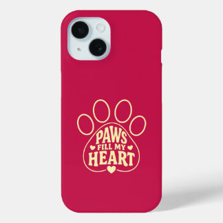 Étui de téléphone pour amateur de chiens - Typogra