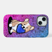 Étui de téléphone pour chiot Corgi (Verso Horizontal)