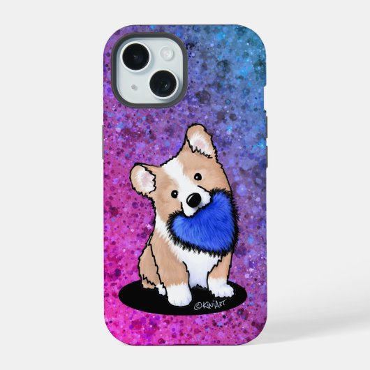 Étui de téléphone pour chiot Corgi (Verso)