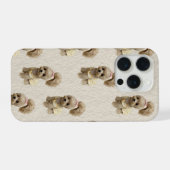 Étui de téléphone pour chiot mignon (Verso Horizontal)