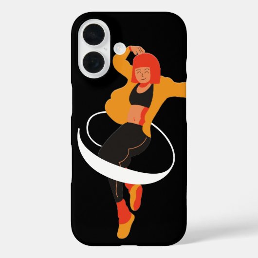 Étui de téléphone pour danseuse en mouvement (Verso)