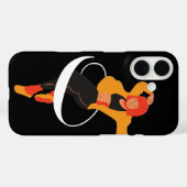 Étui de téléphone pour danseuse en mouvement (Verso (horizontal))