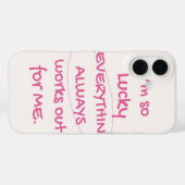 Étui de téléphone pour fille chanceuse (Verso (horizontal))