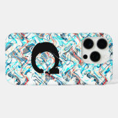 Étui de téléphone pour garçons avec art abstrait d (Verso (horizontal))