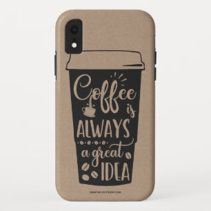 Étui de téléphone pour les amateurs de café