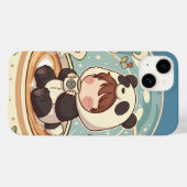 Étui de téléphone protecteur Cozy Panda Brew (Verso (horizontal))