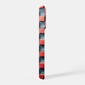Étui de téléphone pyramide rouge 3D moderne Géomét (Côté droit)