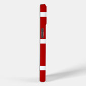 Étui de téléphone rayé rouge et blanc (Verso / Droite)