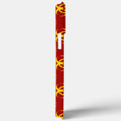 Étui de téléphone Red & Yellow Biohazard avec text (Verso / Droite)