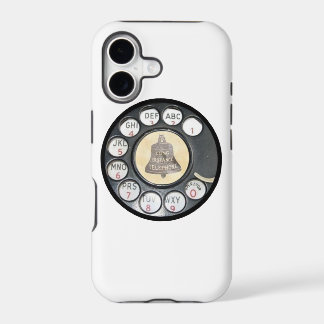 étui de téléphone rétro vintage à cadran rotatif