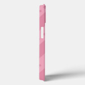 Étui de téléphone rose avec rayures et points (Verso / Droite)