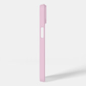 Étui de téléphone rose clair de luxe avec nom pers (Verso / Droite)
