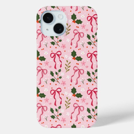 Étui de téléphone rose festif (Verso)