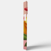 Étui de téléphone Rose Jaune (Verso / Droite)