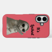 Étui de téléphone rose lunettes de soleil de chat  (Verso (horizontal))
