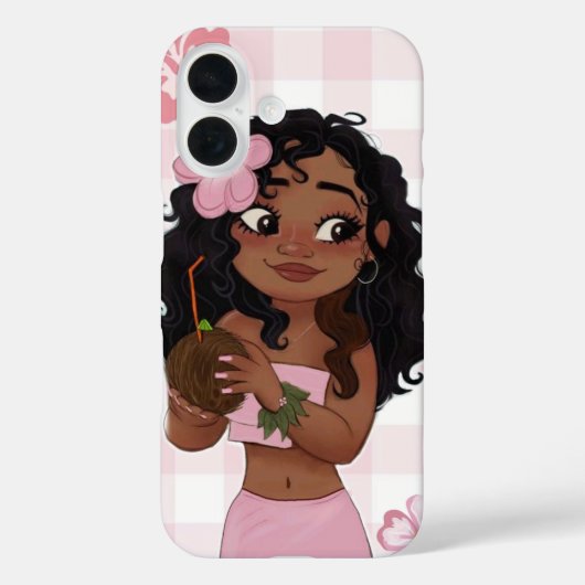 Étui de téléphone rose Moana (Verso)