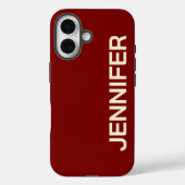 Étui de téléphone rouge personnalisé, Cadeau pour  (Verso)