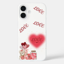 Étui de téléphone Saint-Valentin Ourson Mignon & C