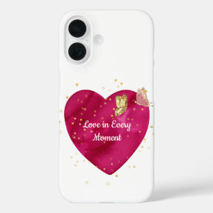Étui de téléphone Saint-Valentin papillon Cœur & O