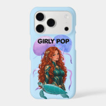 Étui de téléphone sirène pop féminine