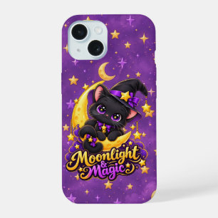 Étui de téléphone sorcière chat noir Moonlight Mag
