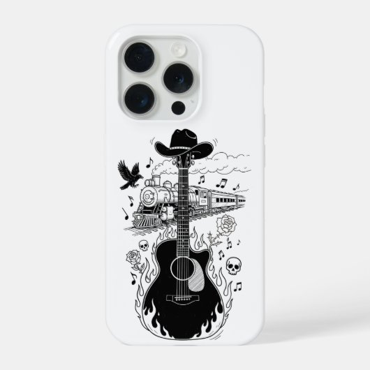 Étui de téléphone sur le thème de Johnny Cash (Verso)