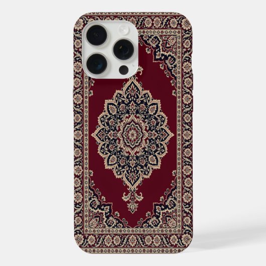 Étui de téléphone Tapis Persan Rouge Classique – M (Verso)