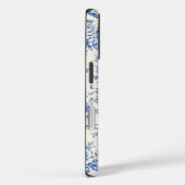 Étui de téléphone Toile Ruban Rose Rococo Bleu (Verso / Droite)