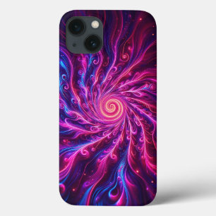 Étui de téléphone Tourbillon d'énergie rose et vio