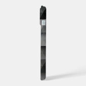 Étui de téléphone triangle géométrique gris foncé (Côté gauche)