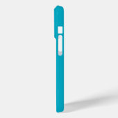 Étui de téléphone turquoise bleu sarcelle minimali (Verso / Gauche)