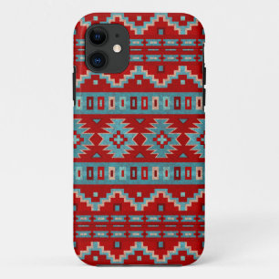 Étui de téléphone Turquoise et Rouge des mesas du