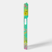Étui de téléphone turquoise mixte en détresse HAMb (Verso / Droite)