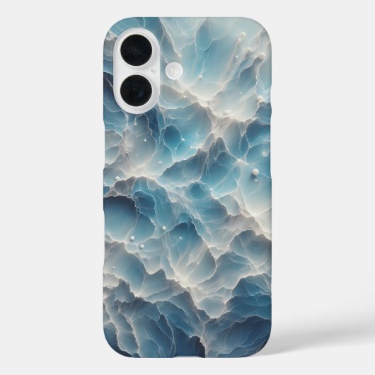Étui de téléphone Vagues de mer bleu profond de lu (Verso)