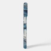 Étui de téléphone Vagues de mer bleu profond de lu (Verso / Droite)