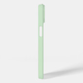 Étui de téléphone vert clair de luxe avec nom pers (Verso / Droite)