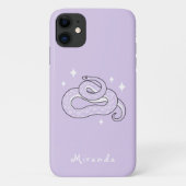 Étui de téléphone violet serpent sorcier (Dos)
