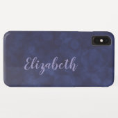 Étui Deep Blue Bokeh Case-Mate pour iPhone XS Max (Dos (Horizontal))