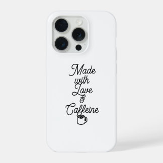 Étui drôle pour iPhone 15 Pro - Fait avec amour & 