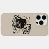Étui drôle pour iPhone 16 Pro Max avec chat noir e (Verso (horizontal))